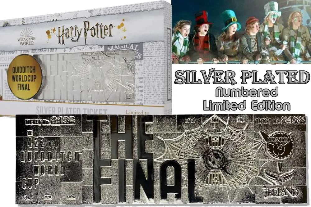 HARRY POTTER - Hp Quidditch World Cup Ticket Silver Pl. - Figurine